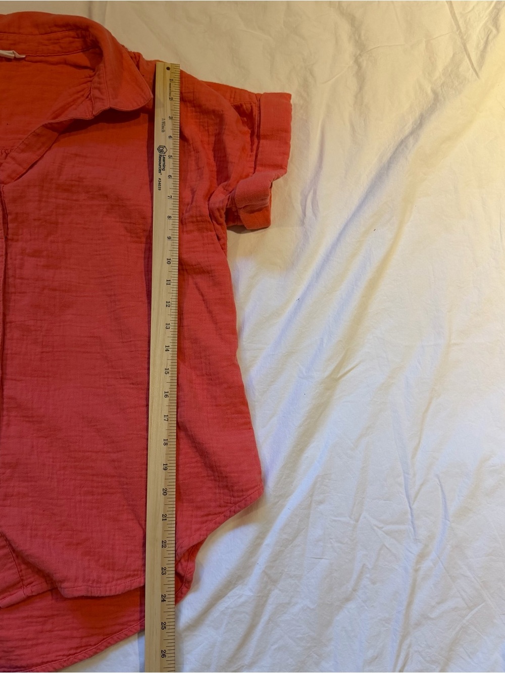 Women's Caslon Button Gauze Shirt - Large - Picture 5 of 6